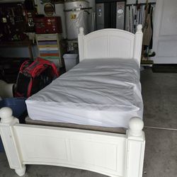 Twin Bed With New Mattress