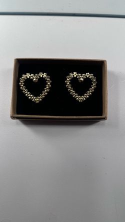 Rolex heart shaped earrings Gold
