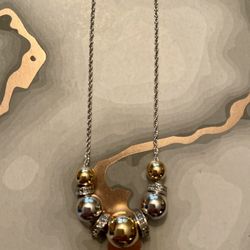 925 Silver & Beaded  Necklace