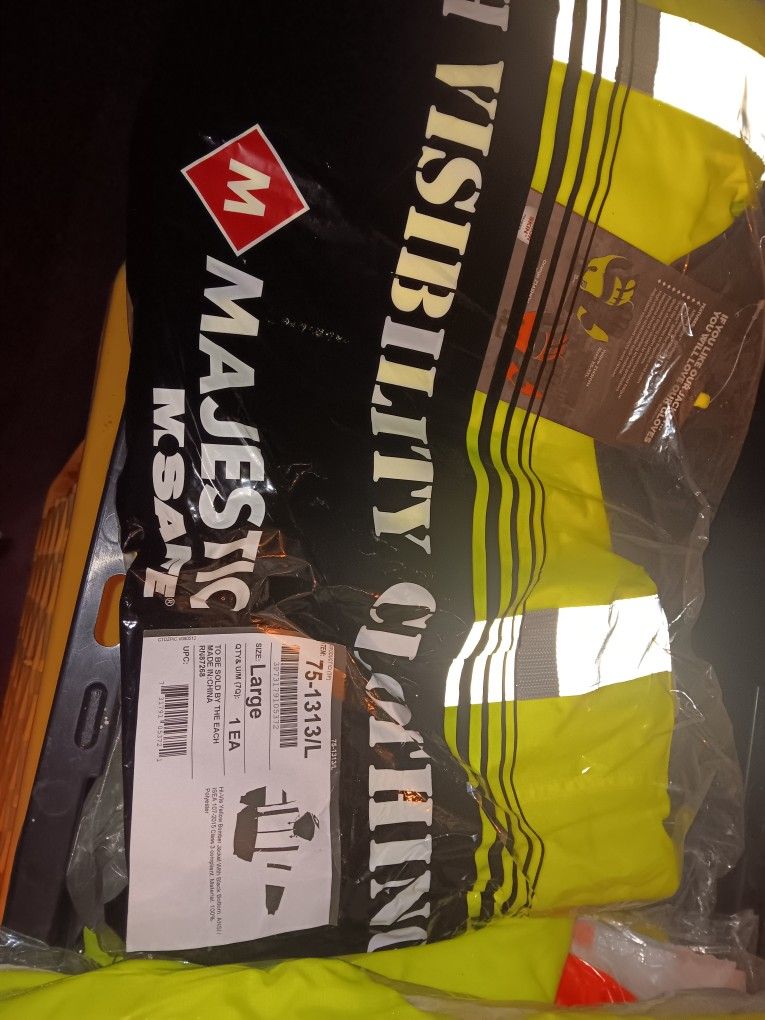 Bomber Style Jacket- Class 2 - Quilted Liner(Large)