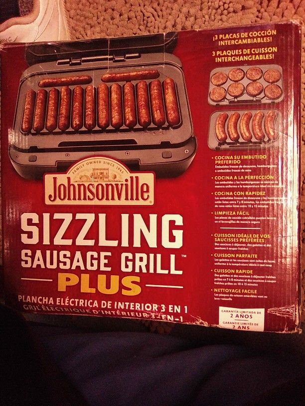 Family-Sized Sausage Grills : Johnsonville Sizzling Sausage Grill Plus