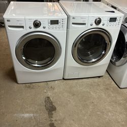 LG Steam Washer and Dryer Set Front Load