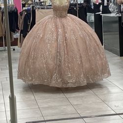 Blush Pink Quincenera Dress
