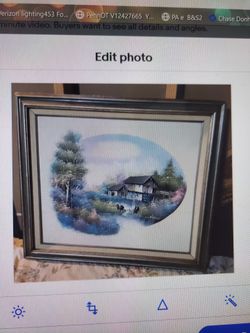 Original Oil Painting by Nathan: 20 x 24 Canvas Signed: Frame  26 x 30