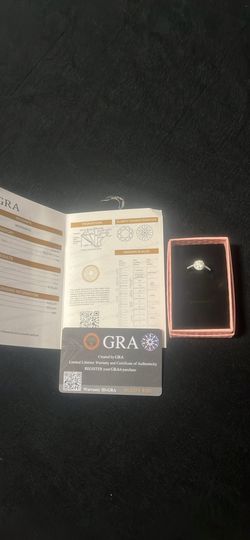 Brand new Mossanite ring 925 silver ring size 6.5 I have gra receipts