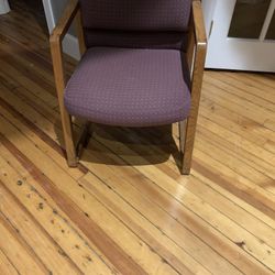 Chair...Wood, Upholstered, With Arms