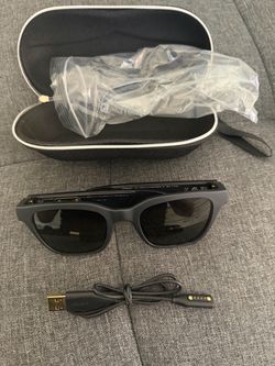 Bose Frames BM0006 Bluetooth Audio Microphone Smart Sunglasses Black