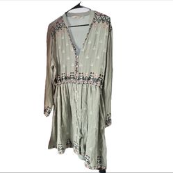 Soft Surroundings Embroidered Dress