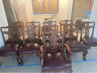 Antique wood chairs 10