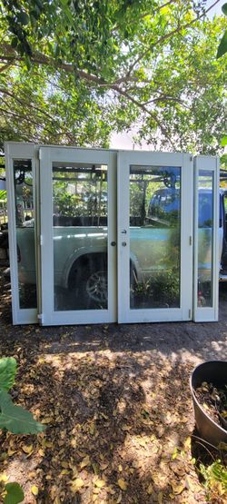 # puerta francesa contra impacto 96x80