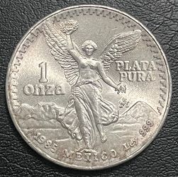 1985 1 ONZA PLATA PURA 999 FINE SILVER