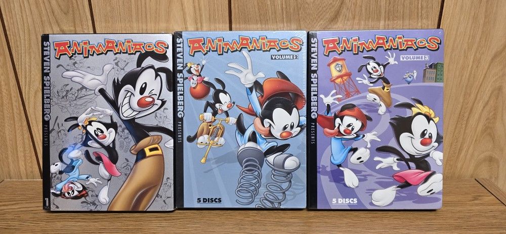 Animaniacs Volume 1, Volume 2, And Volume 3 (SEALED)