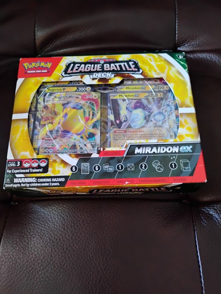 Pokémon Miraidon EX TCG League Battle Deck New Sealed