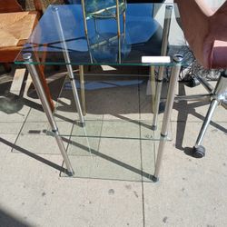 Glass 3 Tier End Table. 