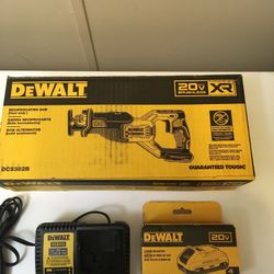 Exclusive DEWALT 20-Volt MAX XR Cordless Brushless Reciprocating Saw with 20-Volt MAX Compact Lithium-Ion 4.0Ah Battery Pack