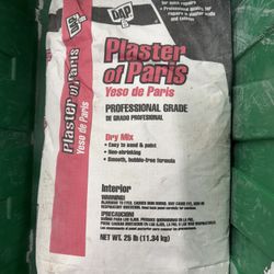 2 Bags DAP Plaster Of Paris. $15 Takes Both Bags. Must Pick Up