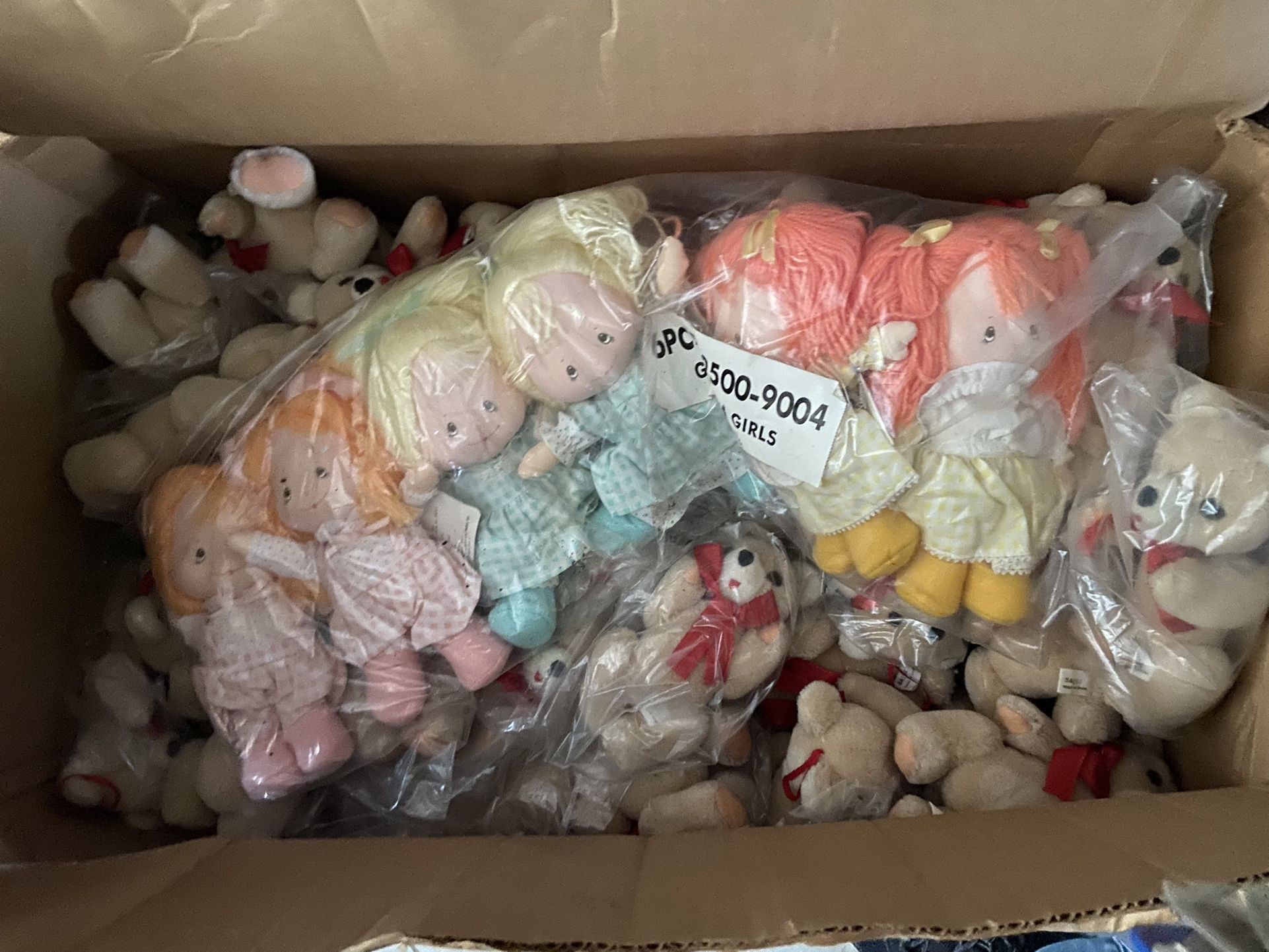 Giant Box Of Bears And Dolls 