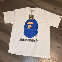 Mcm/bathing ape White/blue