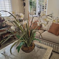 Faux Orchid Plant Arrangement - $75