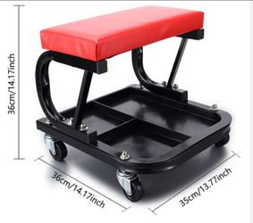 Mechanic seat with wheels