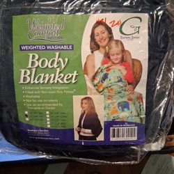 Weighted Washable Body Blanket. NEW