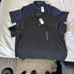 Polo by Ralph Lauren Men's Blue and Gray Polo Shirts Brand New with Tags