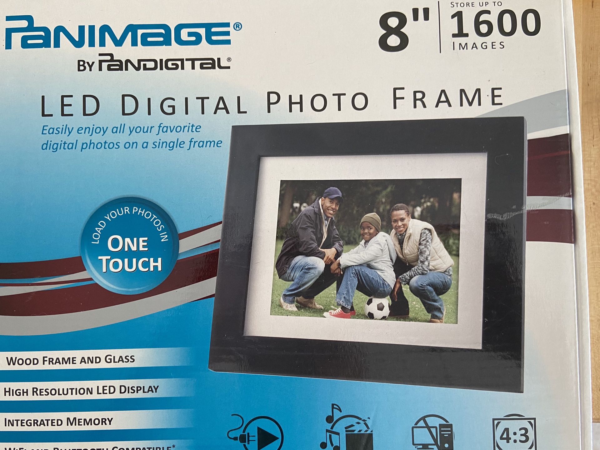 Panimage 8” LED Digital Photo Frame