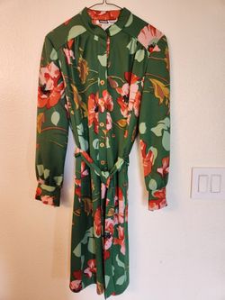 Vintage 60's 70's Women's Shift Dress Size Med