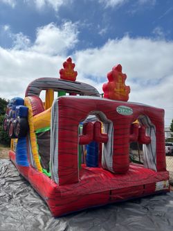 Large Inflatable Obstacle Course Bounce House