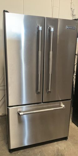 Jenn Air 3-Door Stainless Steel Refrigerator Fridge
