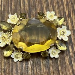 Vintage Brooch  marked made in Czechoslovakia