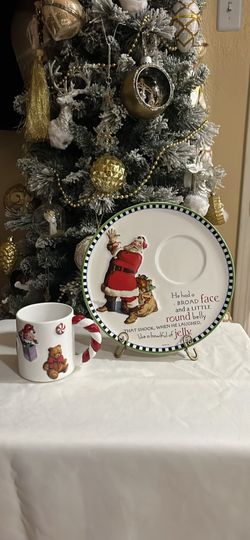 Vintage Hallmark Cookie Platee And Mug Set Assiette A Biscuits Te Tasar