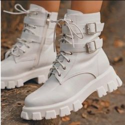 Natasha White combat Boot