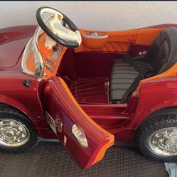 KIDS PORSCHE ELECTRONIC CAR VINTAGE w/NEW BATTERY & CHARGER