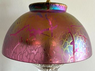 Design Guild Pink Iridescent Lamp