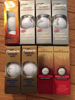 New golf balls. PINNACLE