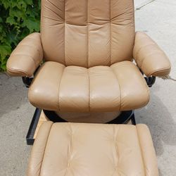 Stressless Recliner And Ottoman