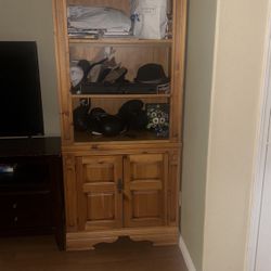 WOOD entertainment center or bookshelves