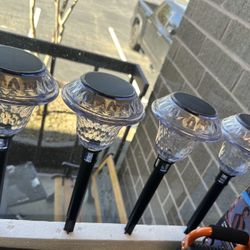 Solar Pathway Lights - Set of 4