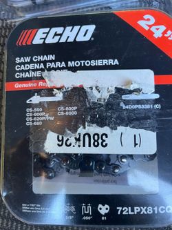 Echo 24” chainsaw blades NEW