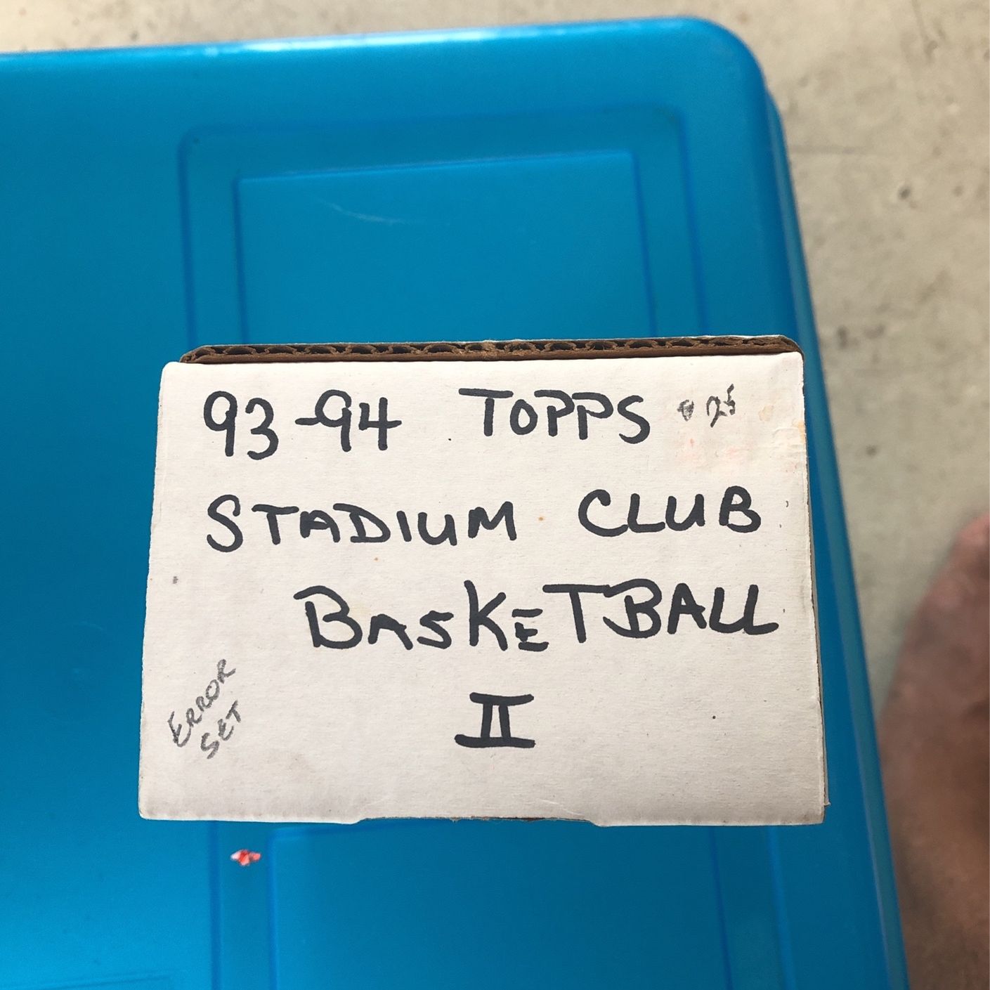 1993/94 tops stadium club basketball set 2