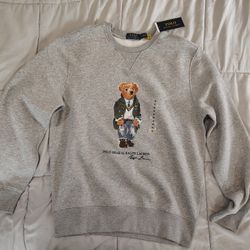 Ralph Lauren Polo Graphic Bear Sweatshirt Size Medium NWT 