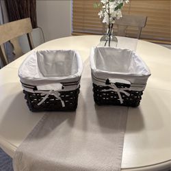 Wicker Baskets With Liner