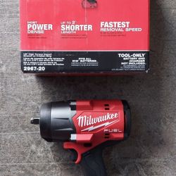 New Milwaukee FUEL 1/2" High-Torque Impact Wrench M18 w/ Friction Ring - Tool Only. 