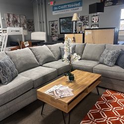 Stunning L-shaped Sectional! $1699 🛋️🩶📦