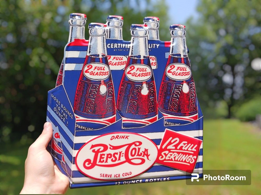 Pepsi Cola Sign Embossed