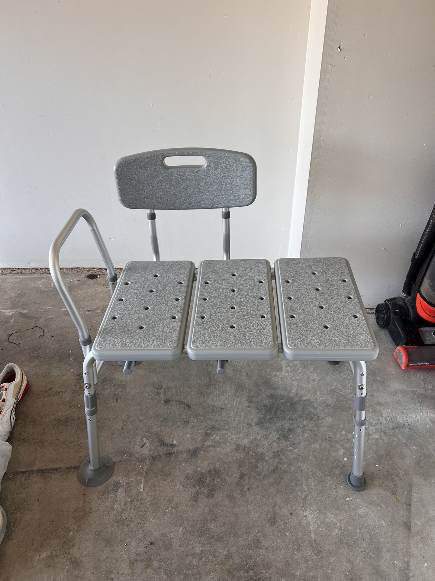 Shower Bench and Folding Walker