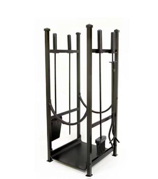 Master Forge 4 -Piece Steel Fireplace Tool Set Black (contact info removed)