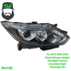 For 2017 2018 2019 Nissan Rouge Halogen Headlight Factory Assembly Right Passenger RH
