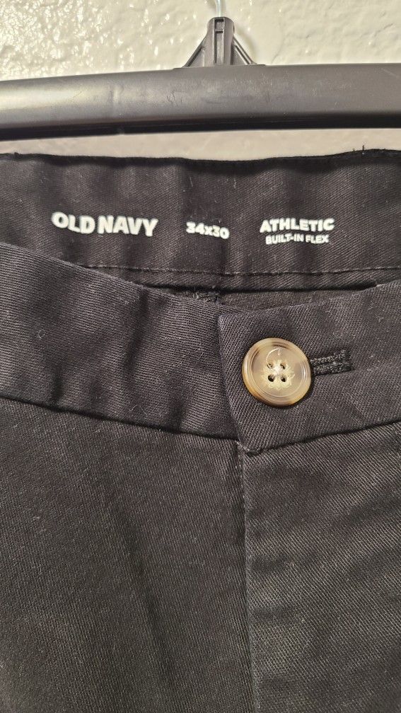 Old Navy Black Chino Pants 34x30